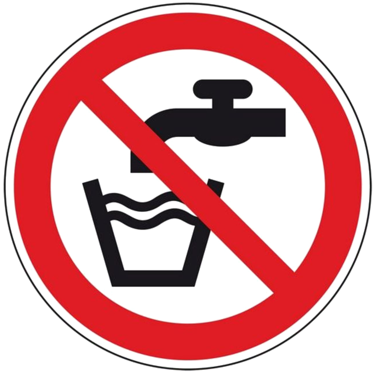 Symbol kein Trinkwasser